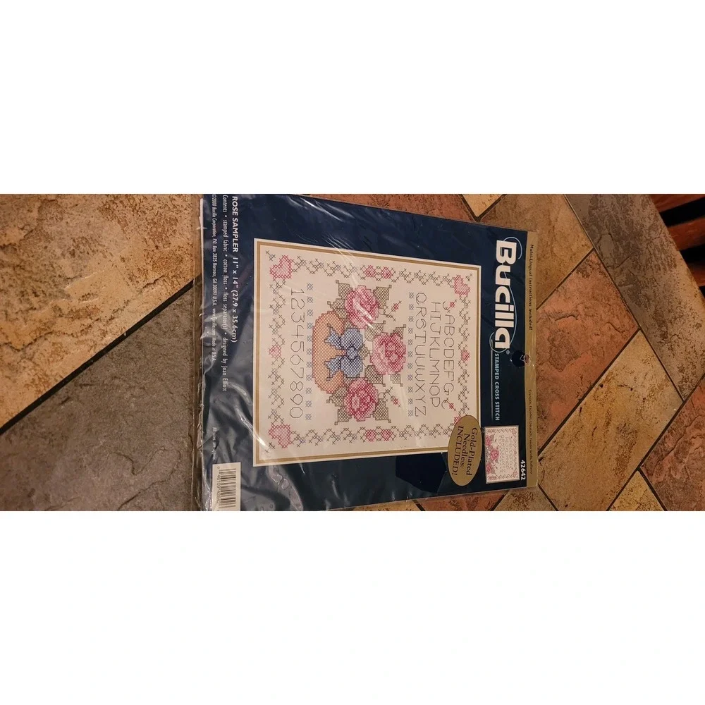 Vintage Cross Stitch Sampler Kit Lot of 4 – Bucilla Needle‎ Treasures NOS